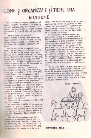 Come si tiene e si organizza una riunione 1948