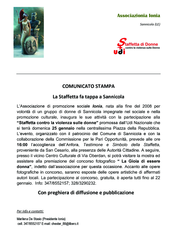 sannicola staffetta25_gen_09 copia